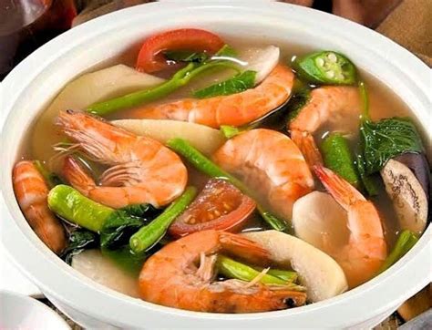  Sinigang na Hipon: Tangy and Savory Soup Bursting with Fresh Shrimp and Sour Goodness!